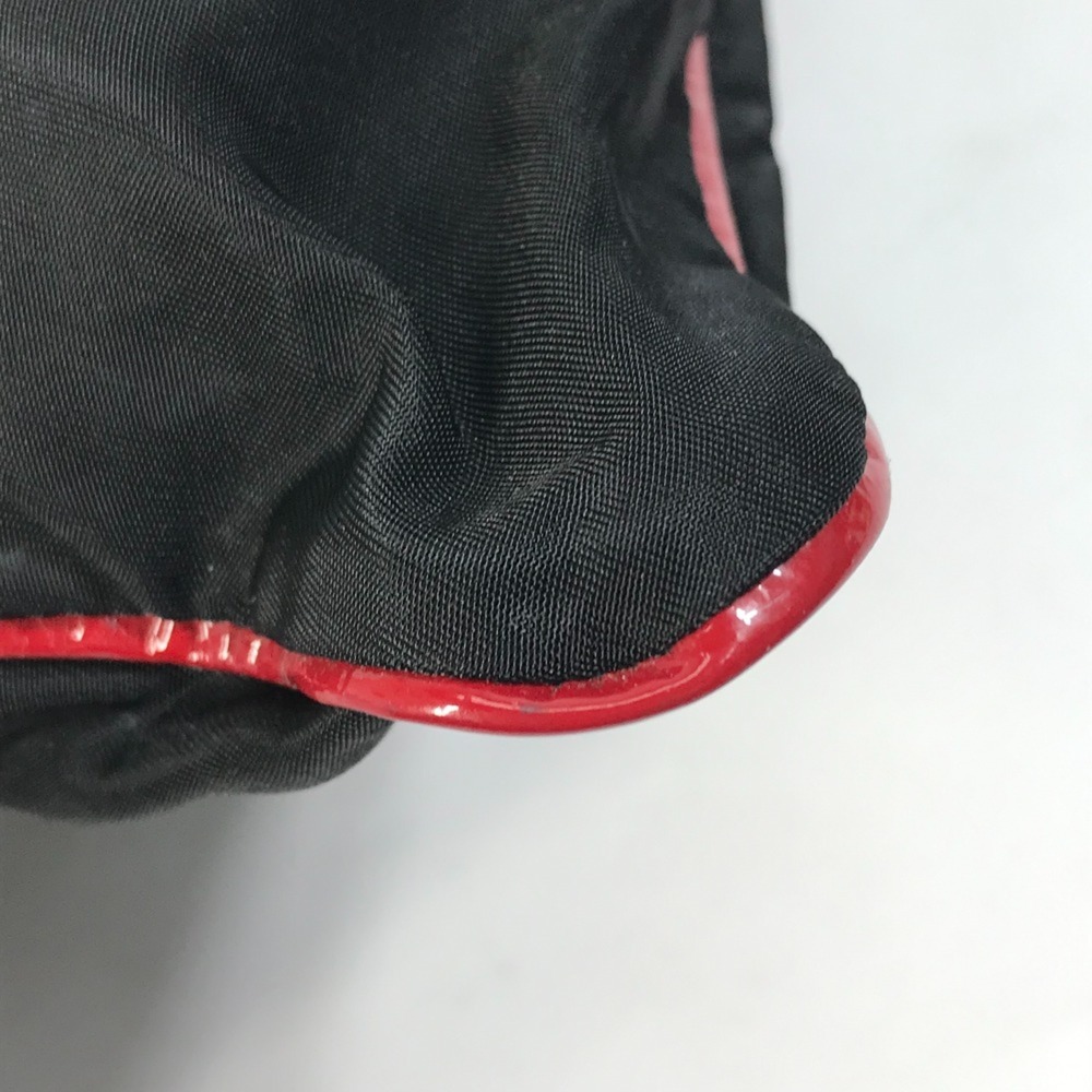 PRADA Bicolor Tote Bag Shoulder Bag Shoulder bag Hand Bag Black Red - Picture 6 of 10